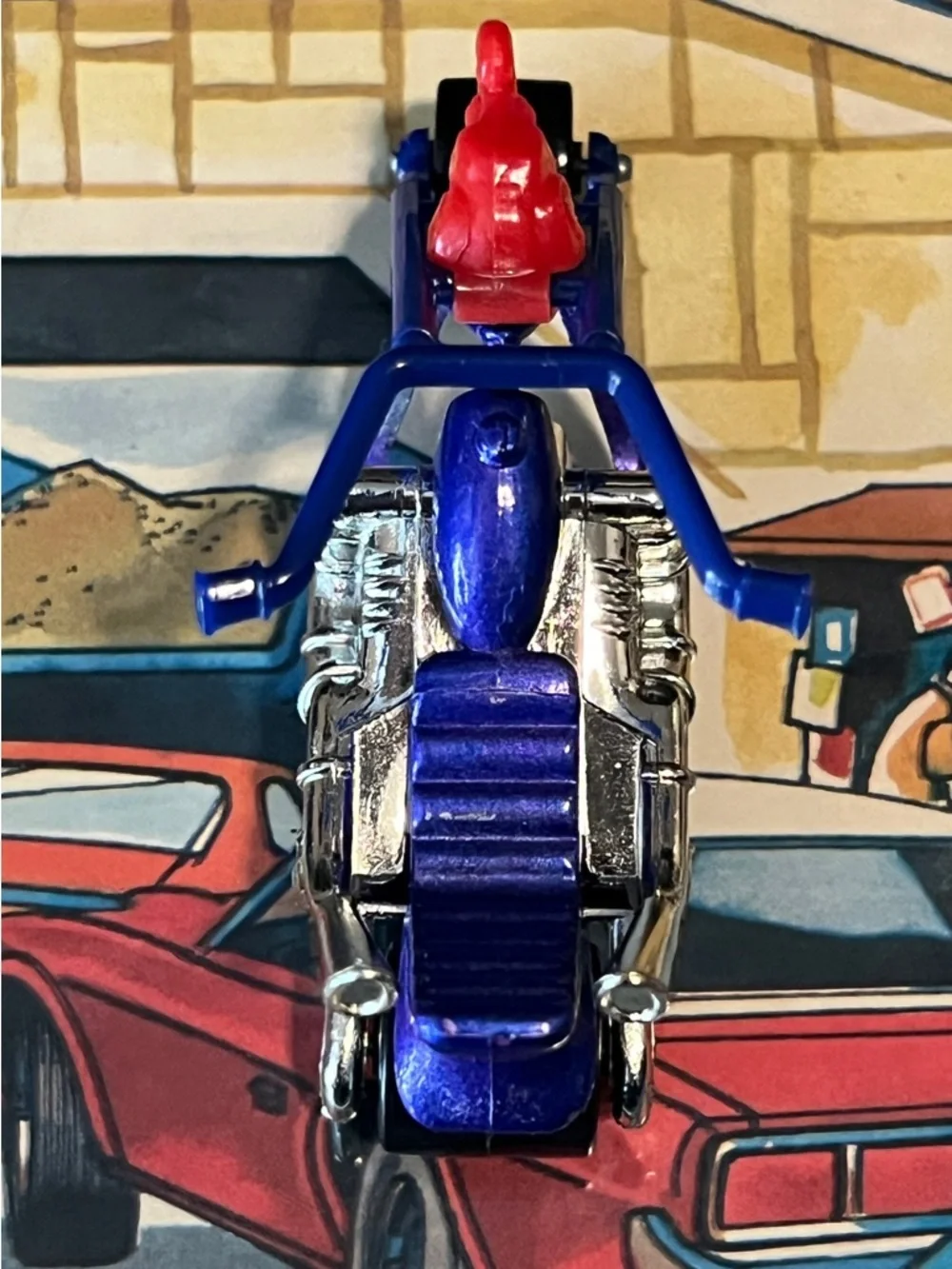 Vintage Matchbox Superfast 1972 Chopper “Jumbo Jet” No. 71 Blue Bike Lesney